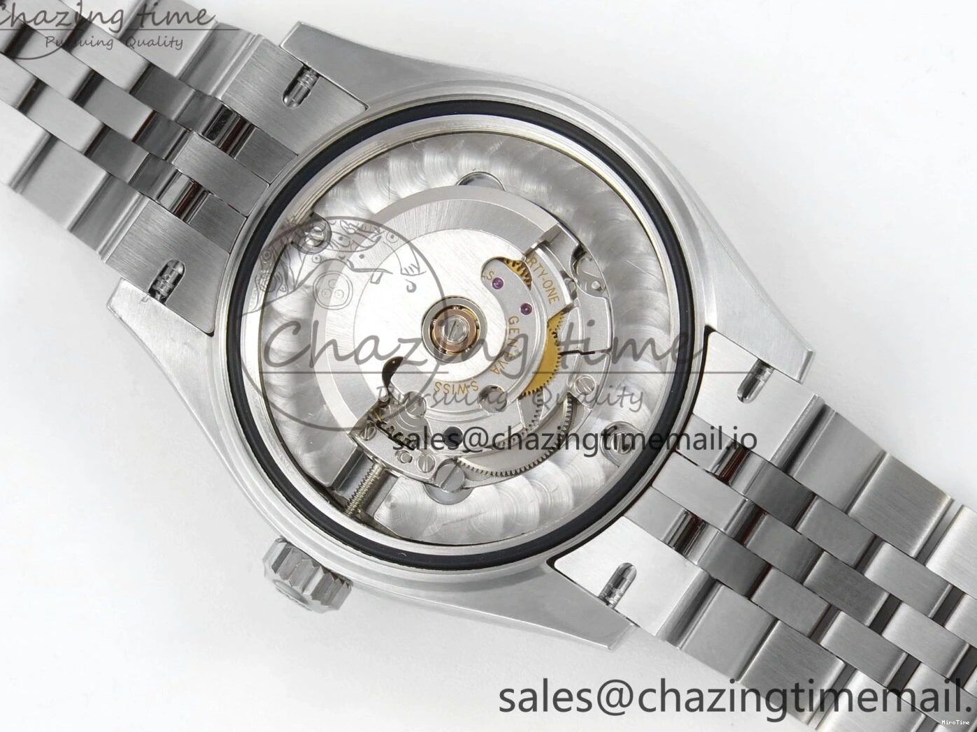 MiroTime 1226 DateJust 31 278274 THBF 1:1 Best Edition 904L Steel RG Roman Dial Diamonds Bezel on SS Jubilee Bracelet HZ Cal. Modern 37